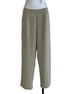 Green Plain Pants