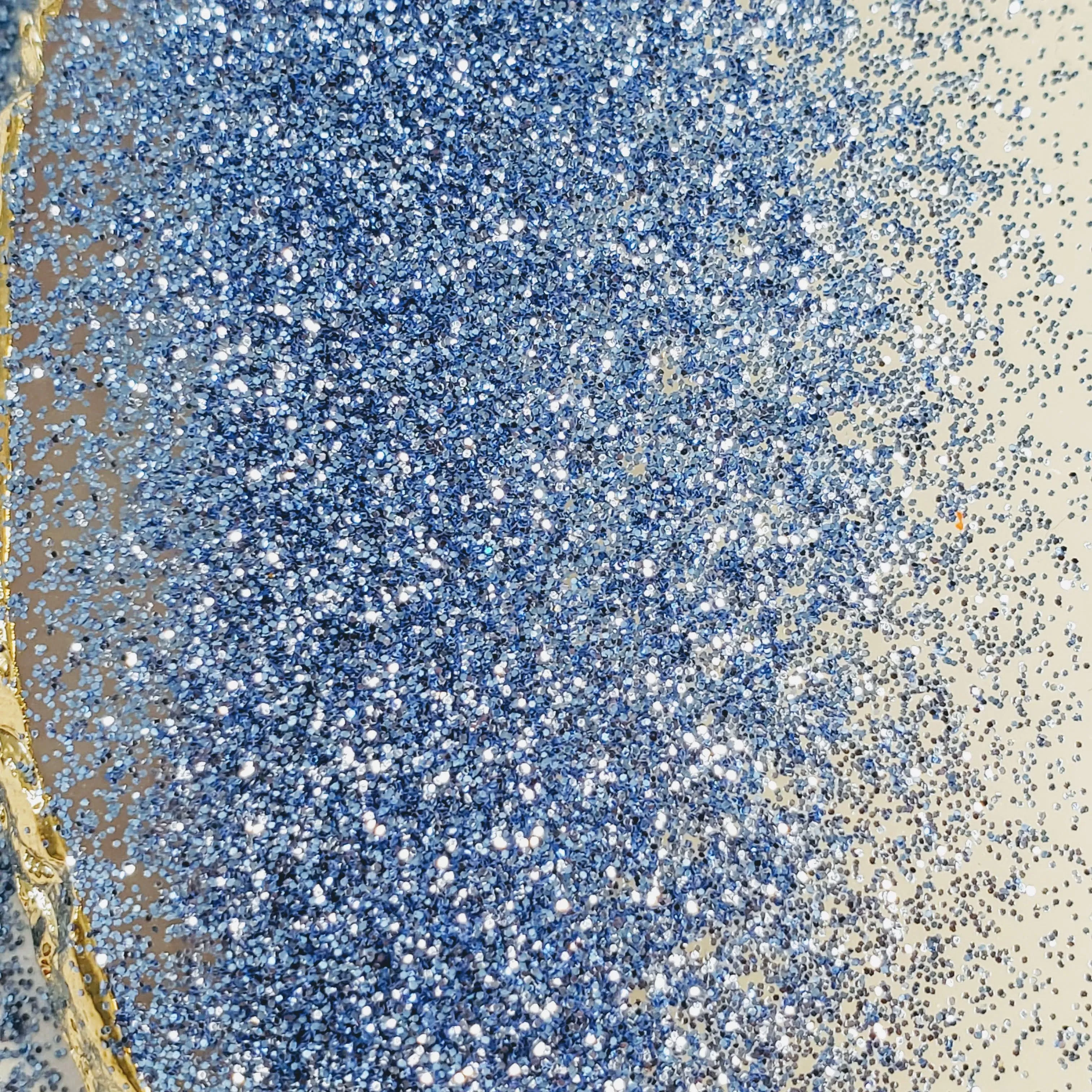 Grey Blue Glitter