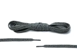 Grey/Black Ink Splatter Laces