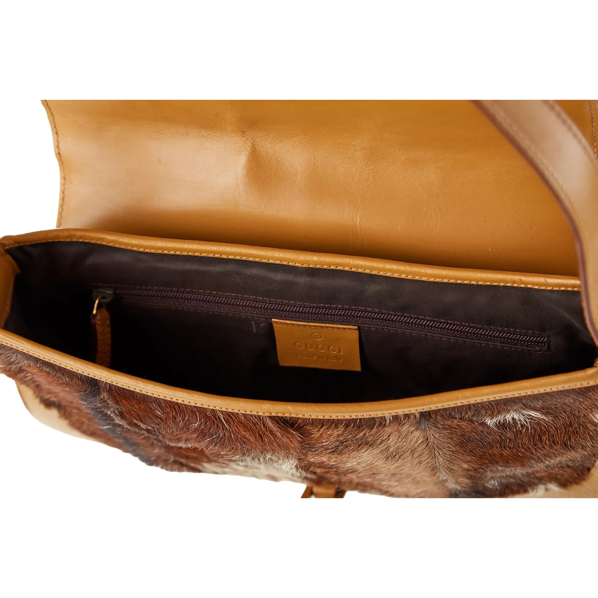 Gucci Brown Cow Print Jackie Bag