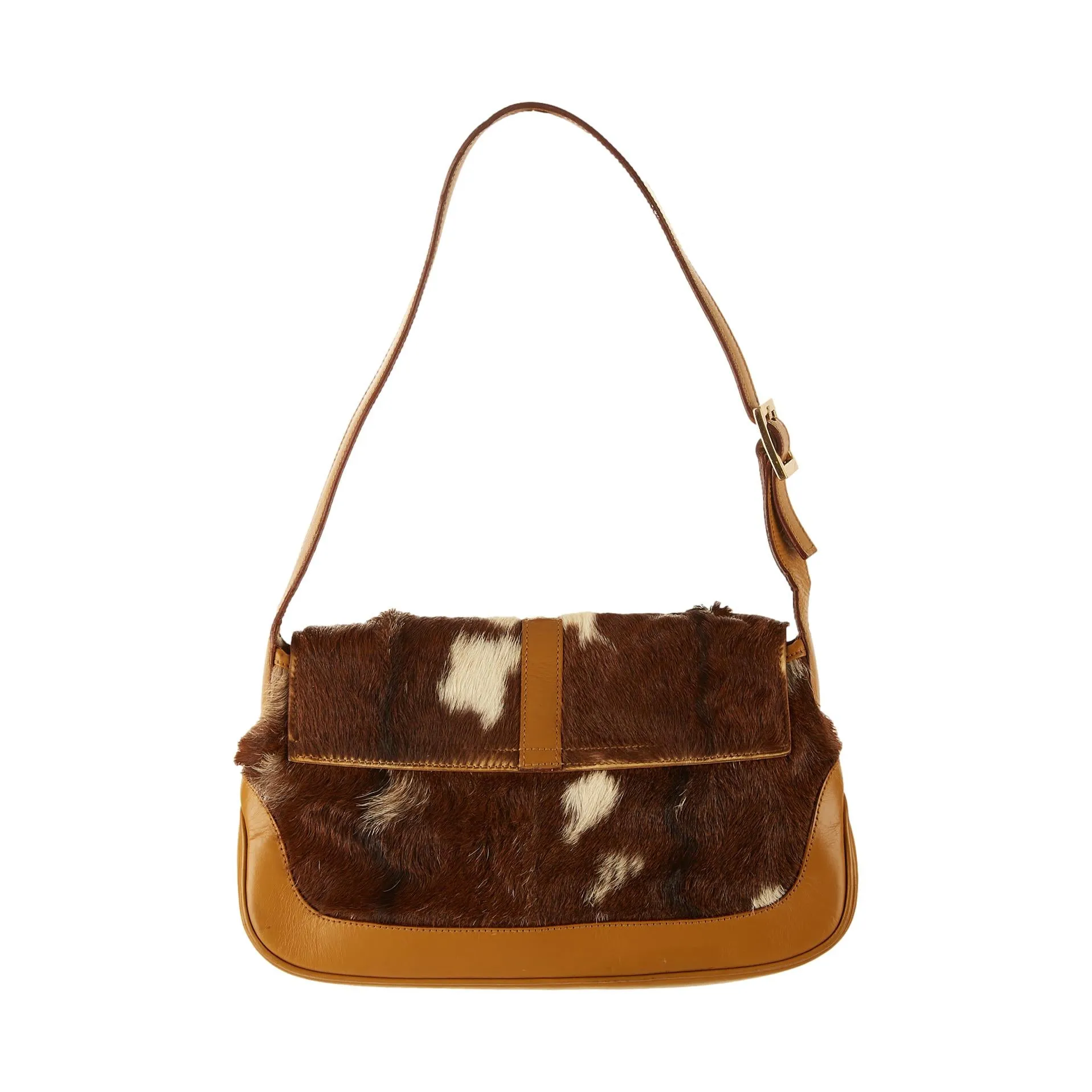 Gucci Brown Cow Print Jackie Bag
