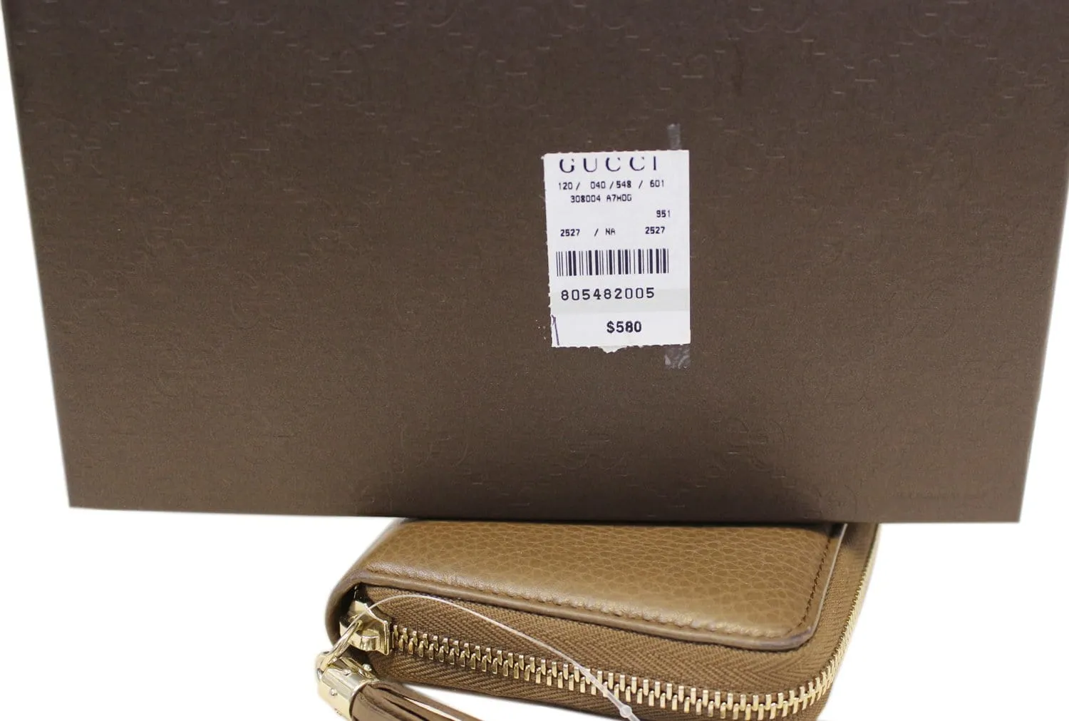 GUCCI Interlocking G Medium Brown Leather Long Wallet