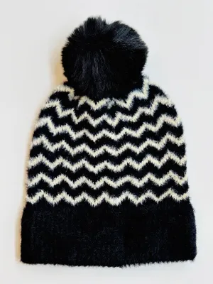 H44 ZIGZAG SOFT BEANIE