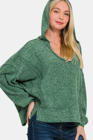 Hacci Exposed Seam Hoodie