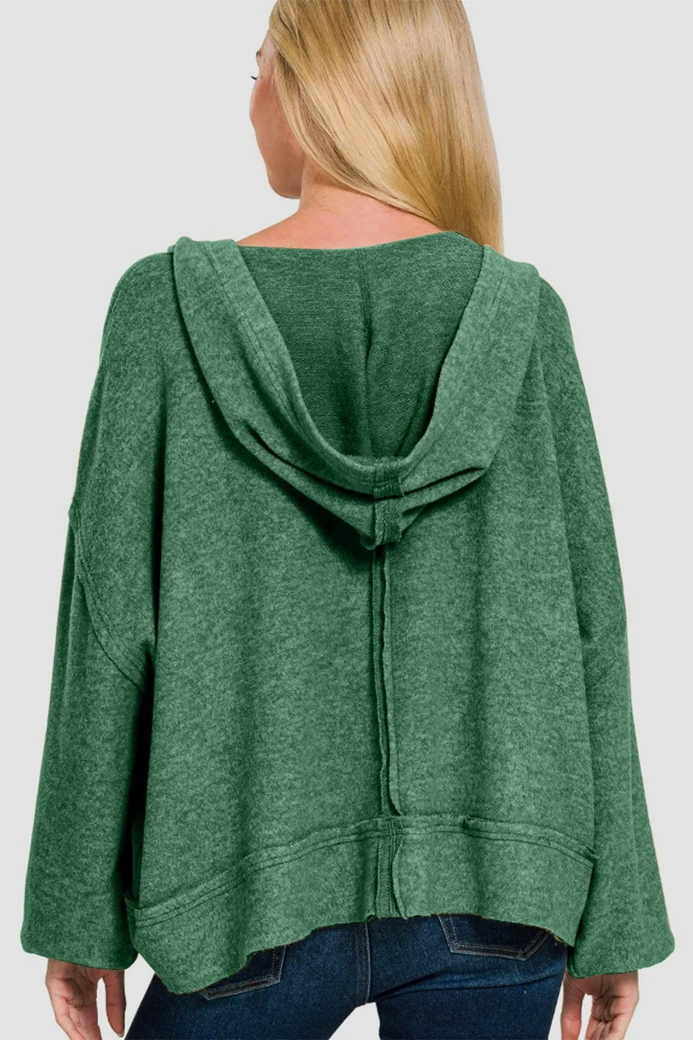 Hacci Exposed Seam Hoodie
