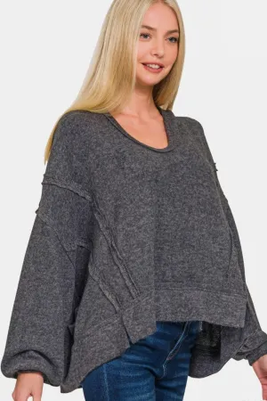 Hacci Exposed Seam Hoodie