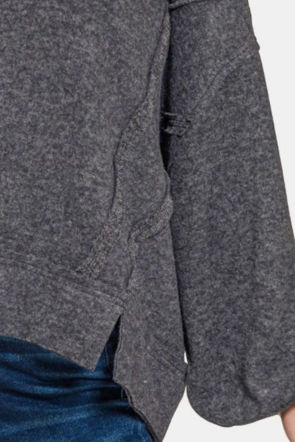 Hacci Exposed Seam Hoodie