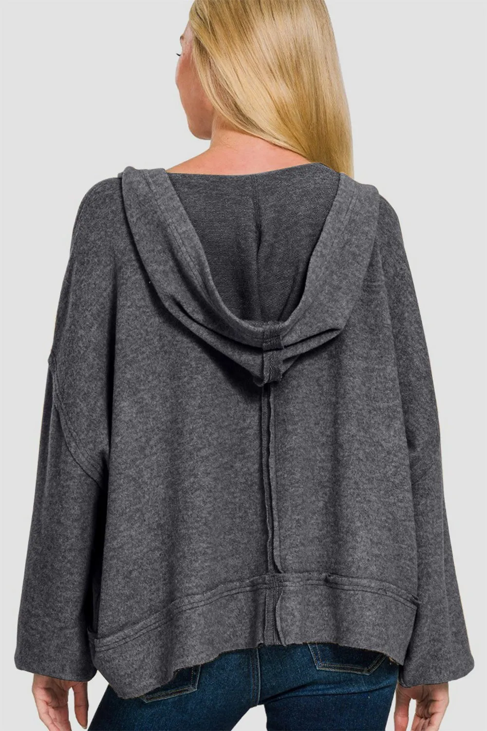 Hacci Exposed Seam Hoodie