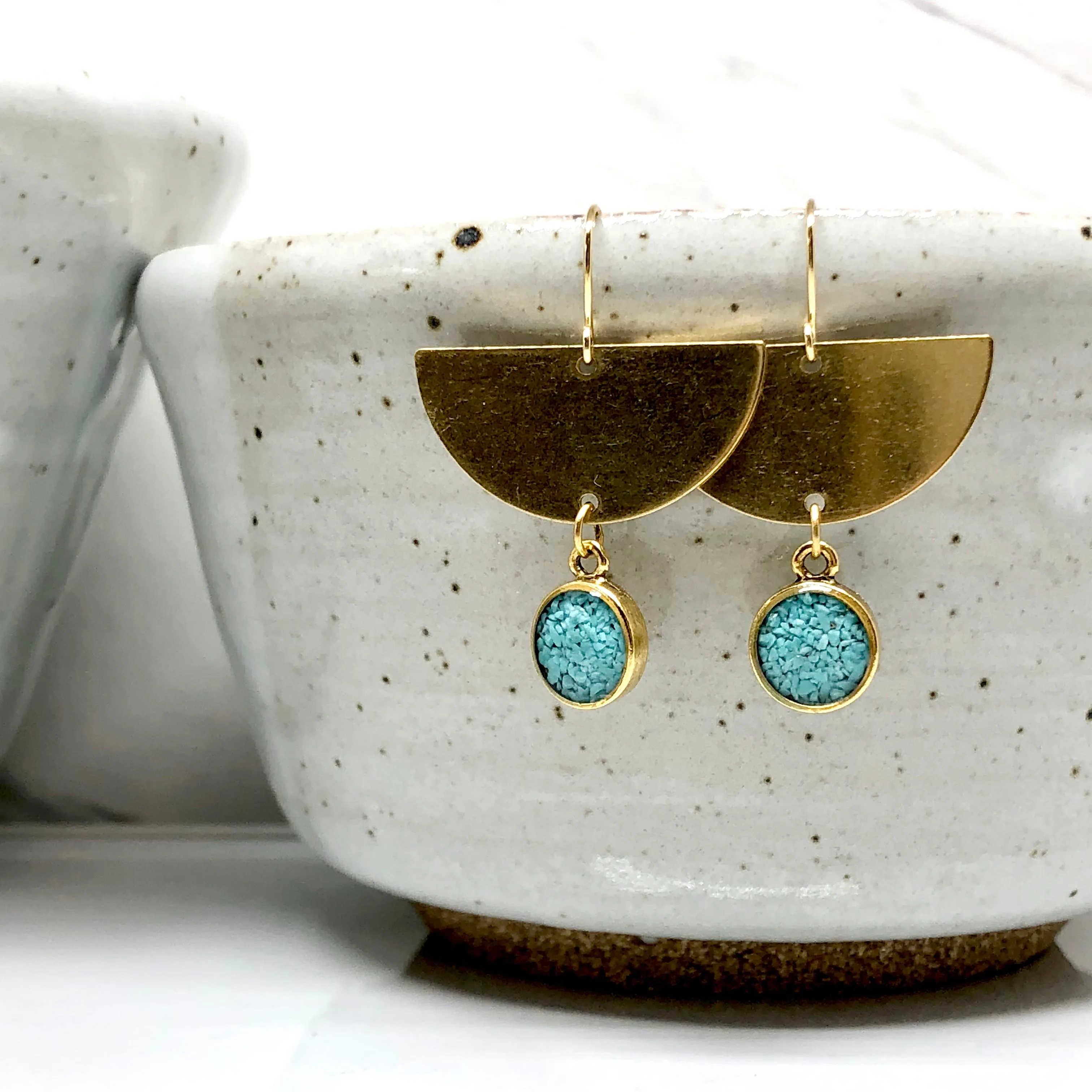 Half moon bay earrings - Turquoise