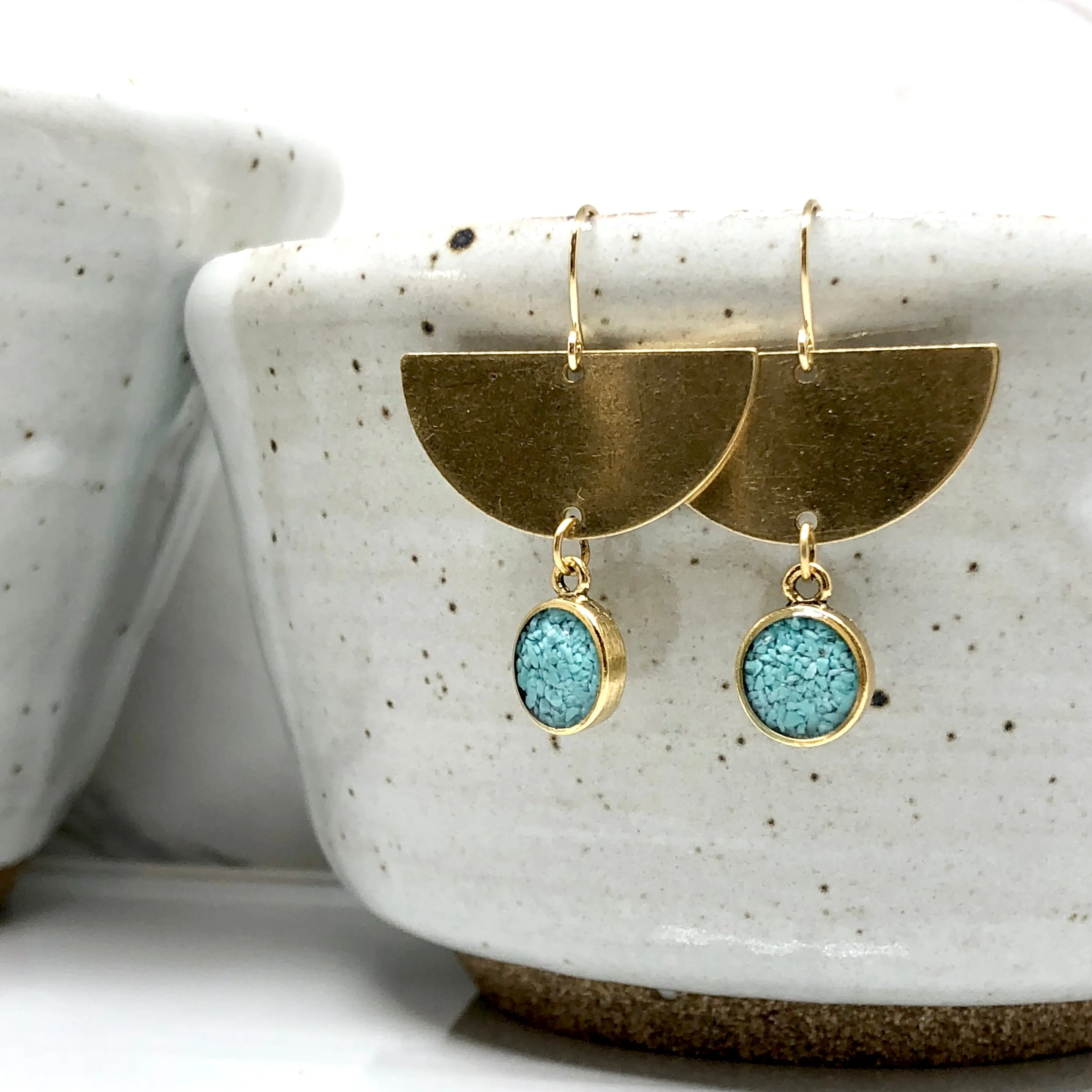 Half moon bay earrings - Turquoise