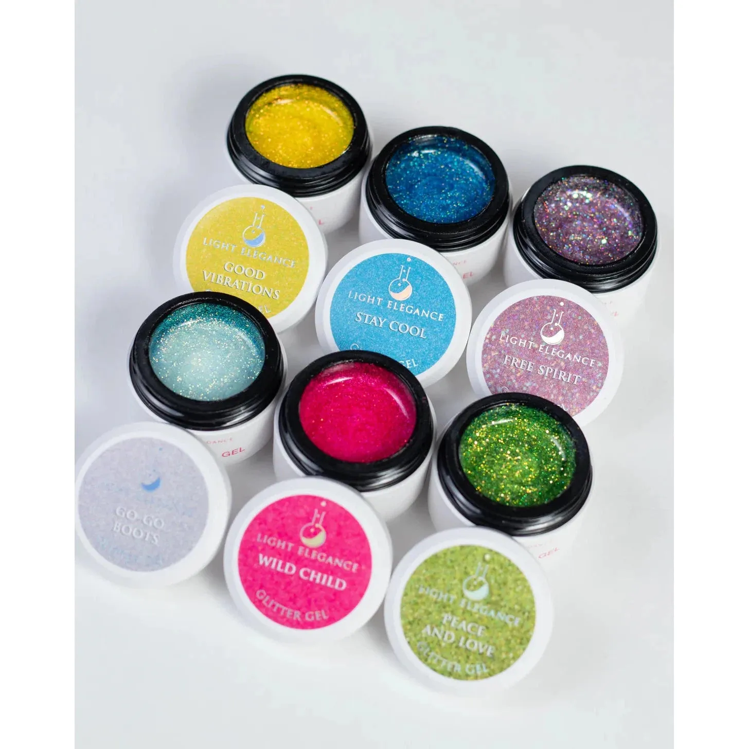 Happy Vibes Collection, GLITTER GEL: 10 mL
