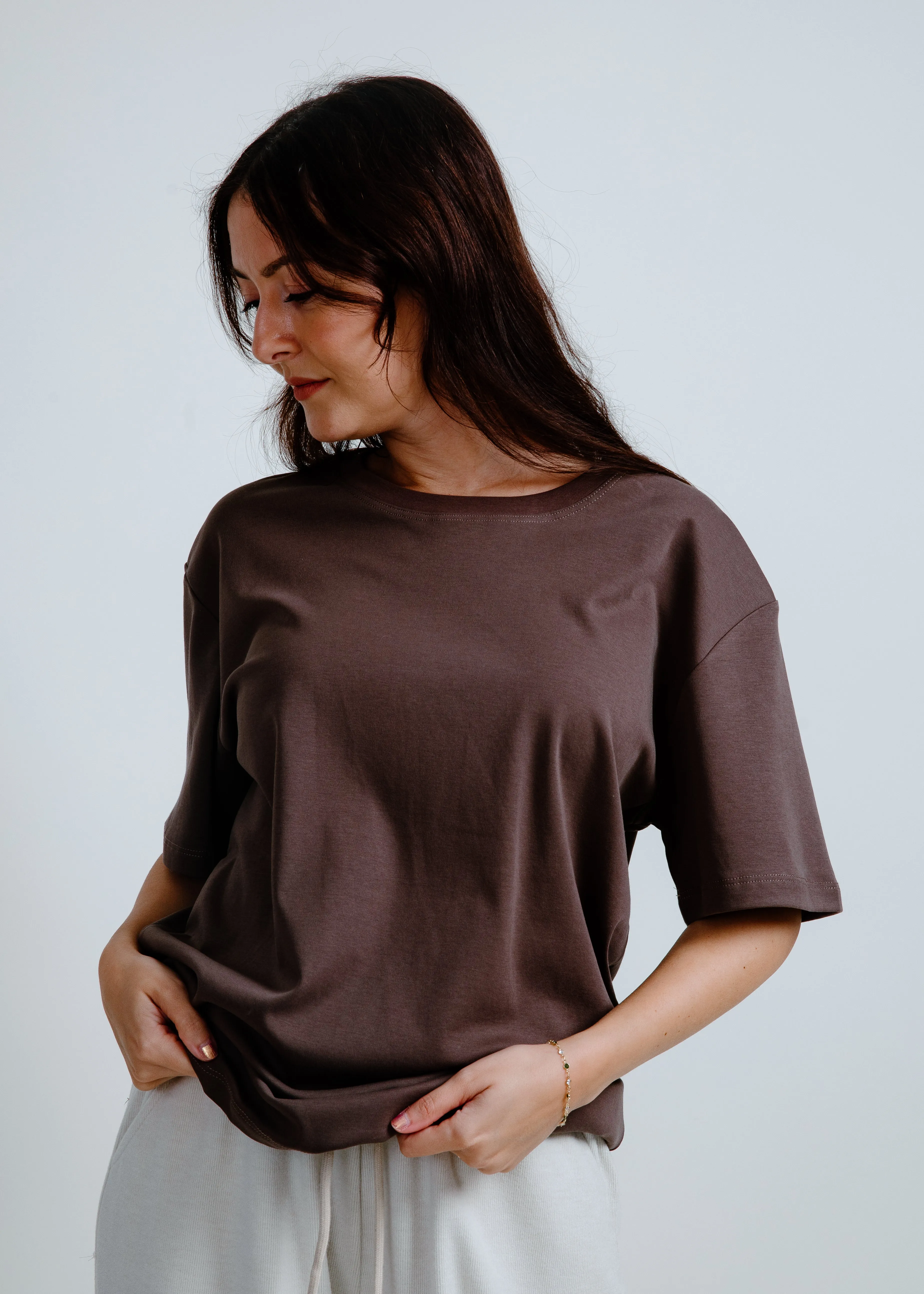 Harper Tee - Truffle