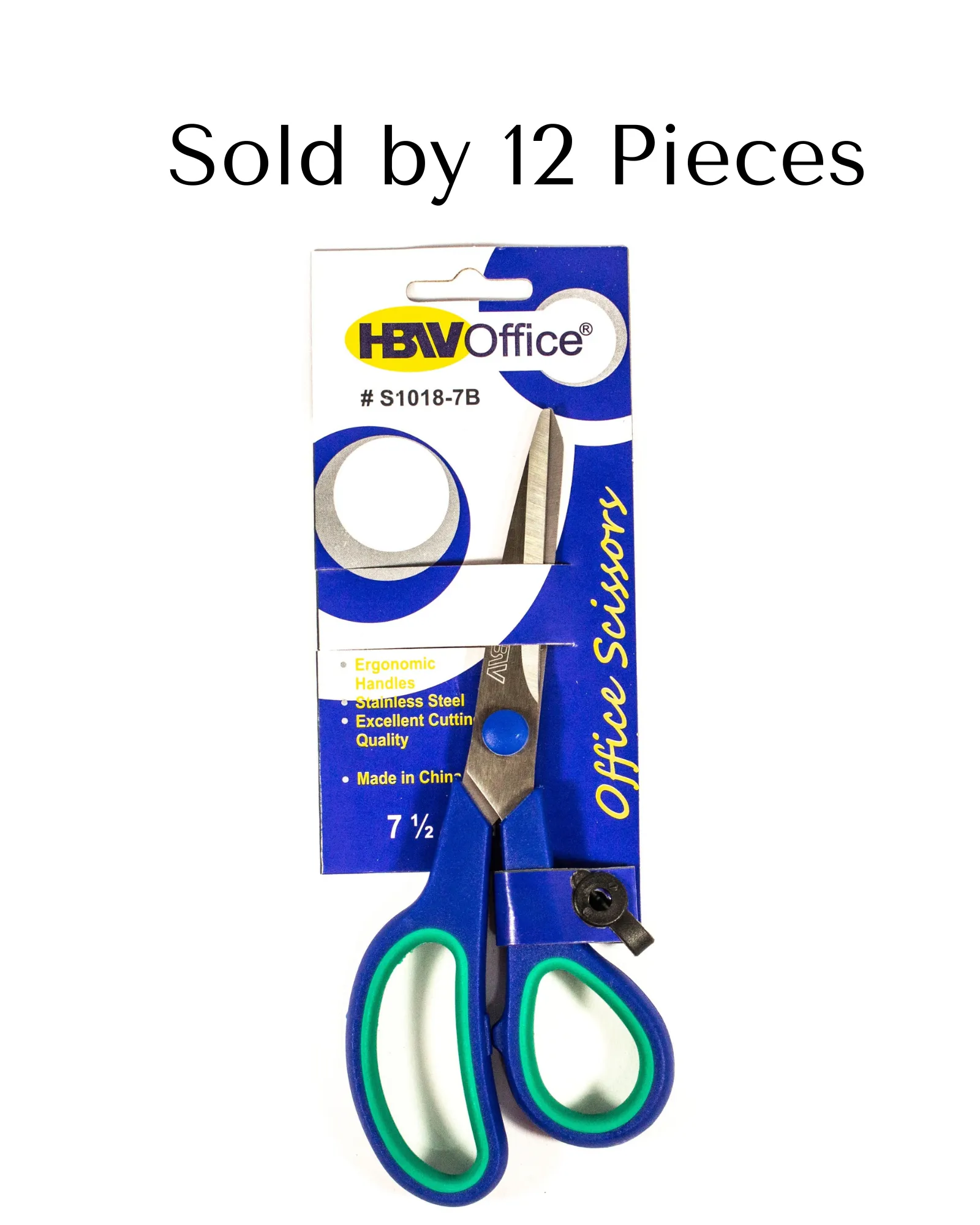 HBW Scissors S1018-7B 7.5in (12pcs)