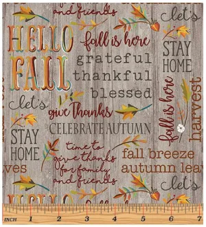 Hello Fall Taupe