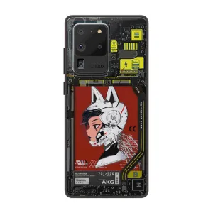 Helmet Cyberpunk Industrial LED Case for Samsung
