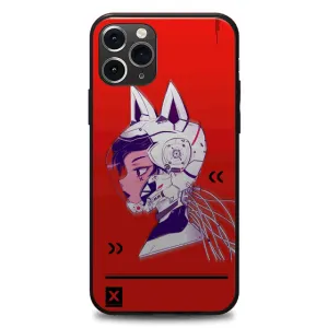 Helmet Cyberpunk LED Case for iPhone