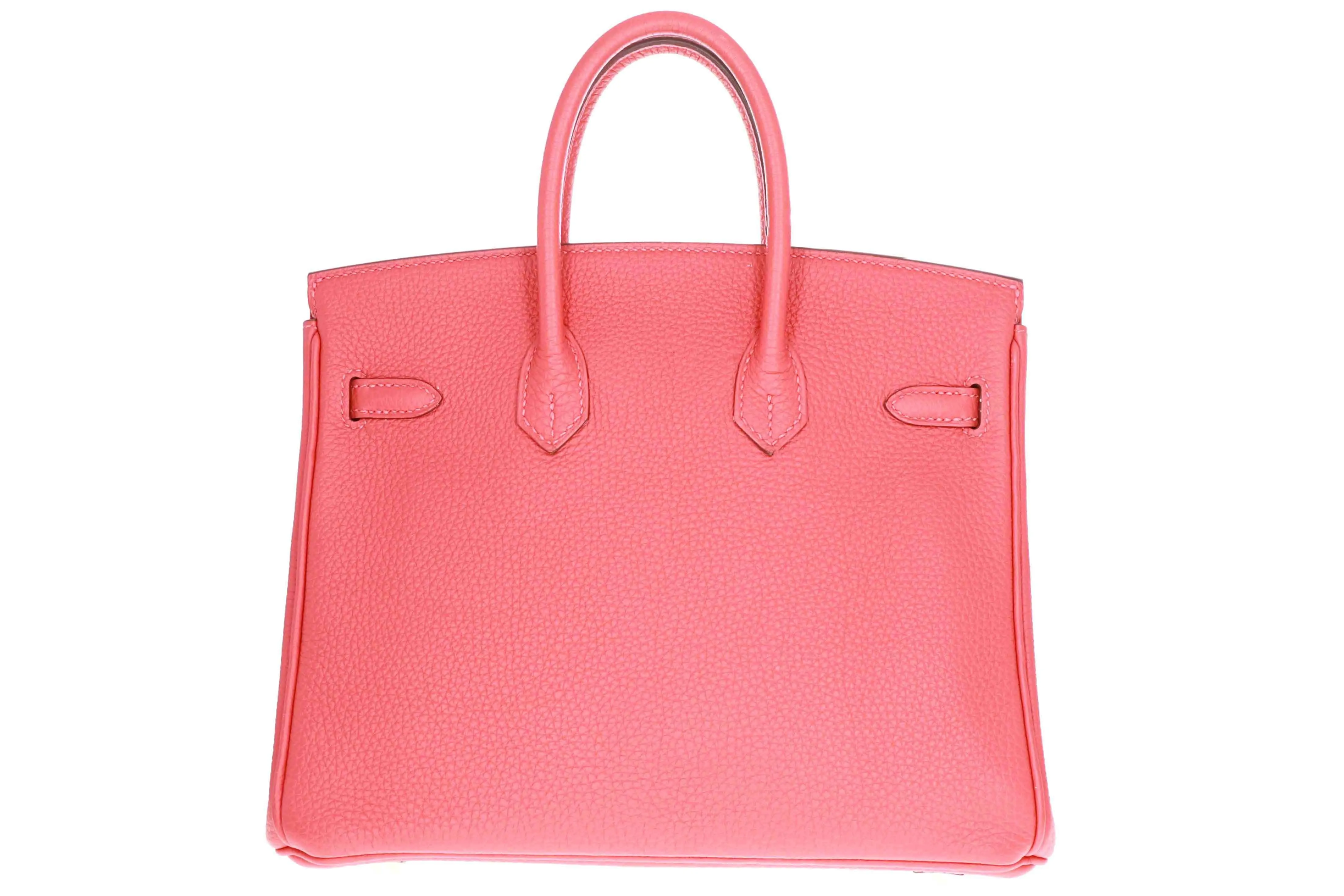 Hermes Birkin 25 Bougainvillea Taurillon Clemence Palladium