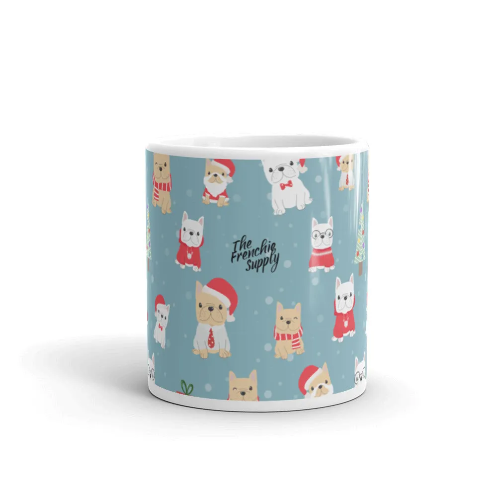 Holiday Frenchie Coffee and Tea Mug