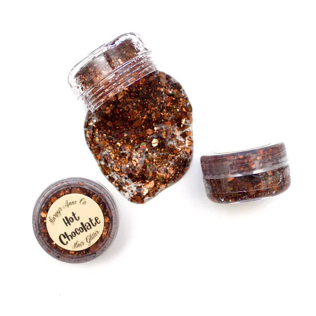 Hot Chocolate Hair Glitter Gel