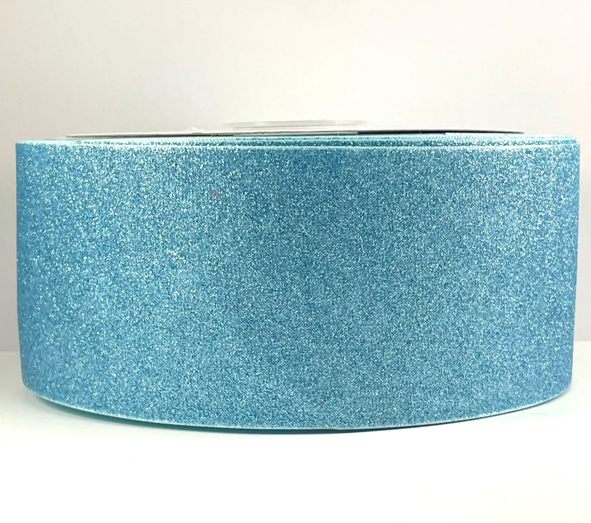 Ice Blue Glitter Ribbon - 3" - 1.5 "