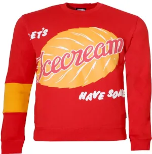 ICECREAM FALL RED CREWNECK