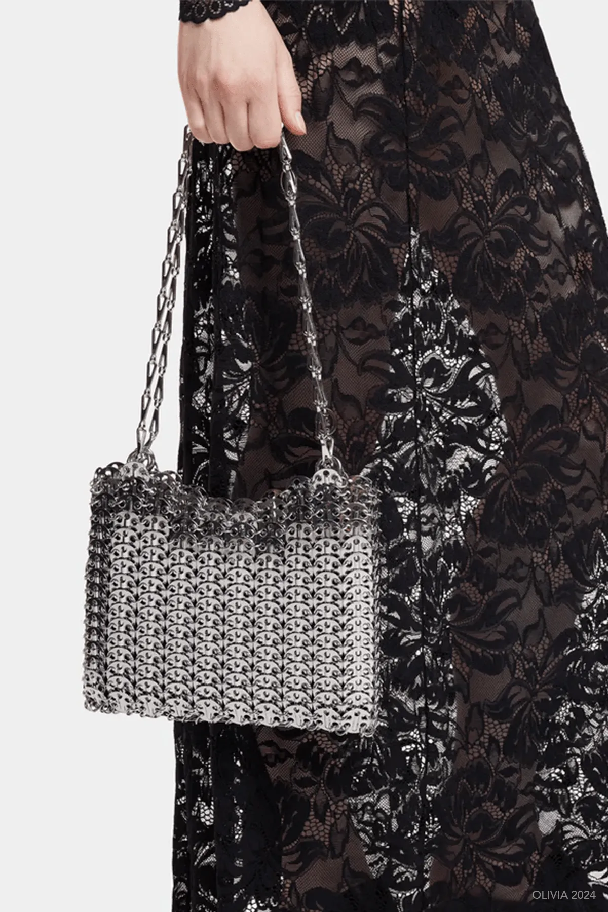 Iconic 1969 Shoulder Bag in Silver