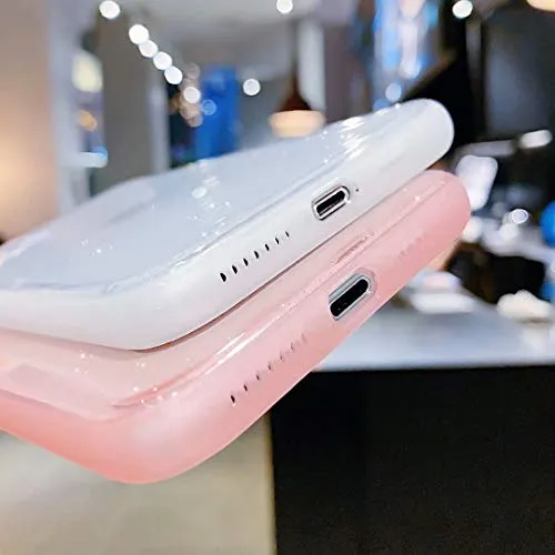 iPhone 11 Pro Max Case Glitter,Anynve Clear Glitter Sparkle Bling Case [Air Cushion Anti-Shock Matte Edge Bumper Design] Cute Slim Soft Silicone Gel Case Compatible for iPhone 11 Pro Max 6.5''-Black