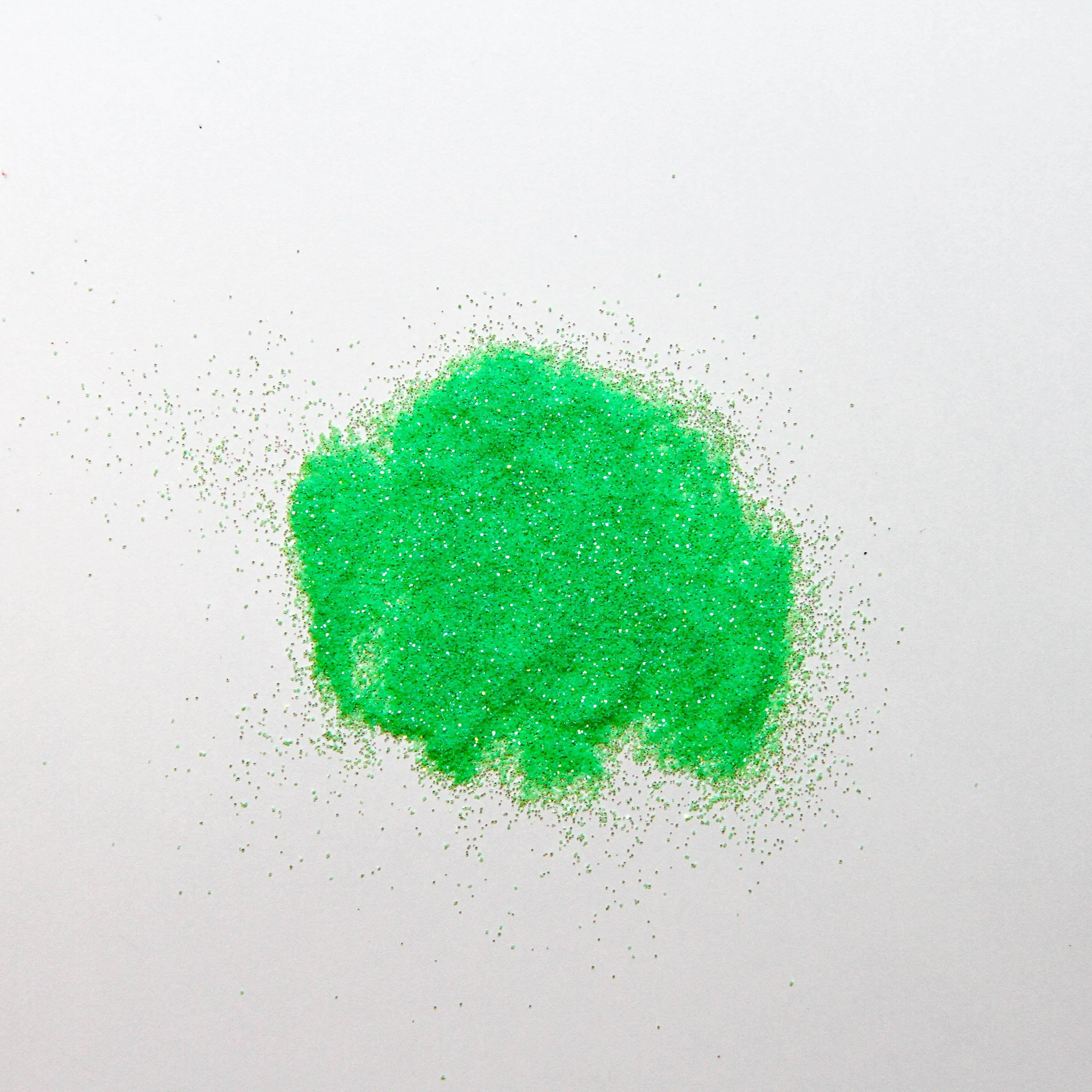 Iridescent Fluorescent Green Glitter