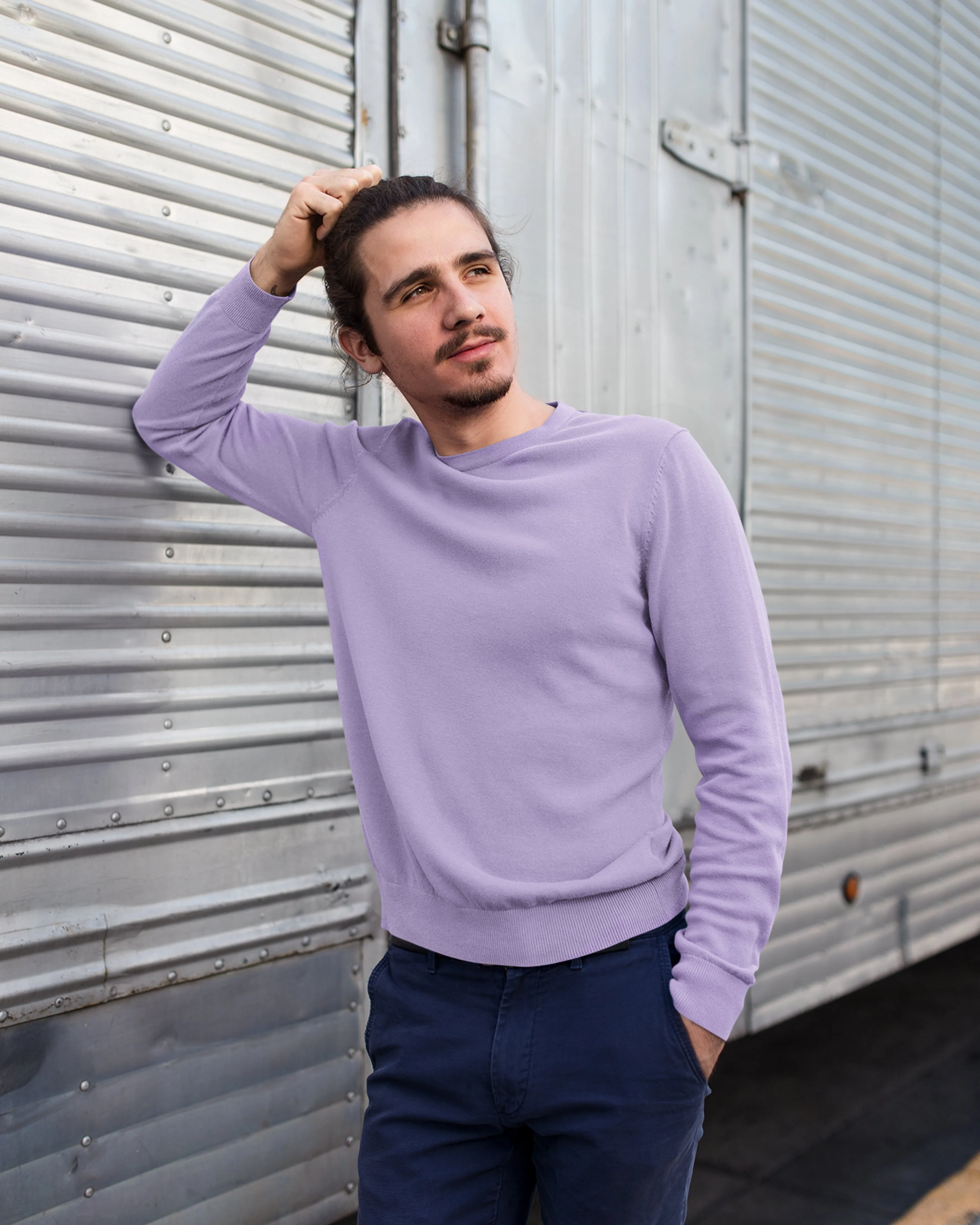 Iris lavender plain sweatshirt