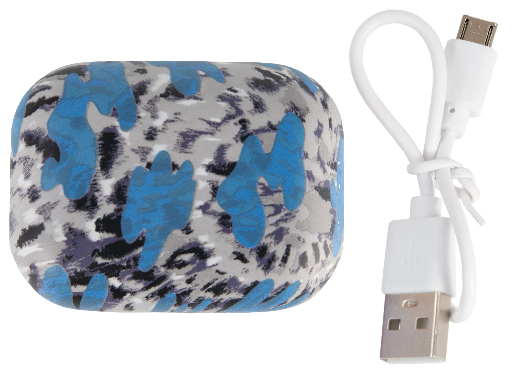 Iscream Blue Tie Dye Compact Earbuds