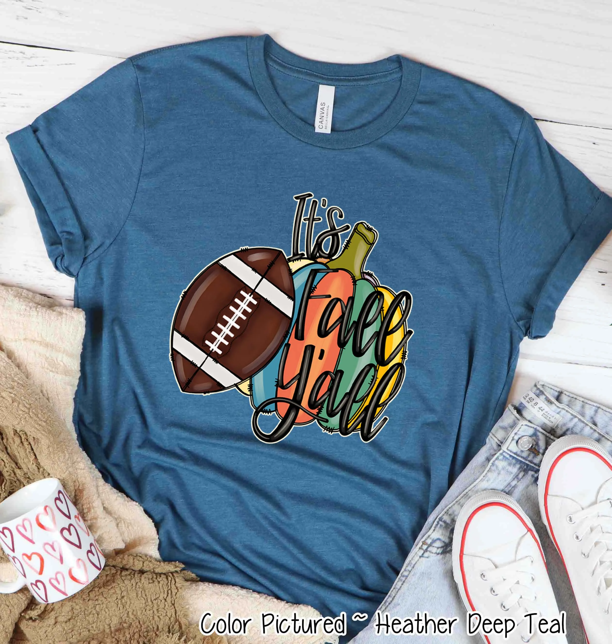 It's Fall Y'all Football Fall Tee