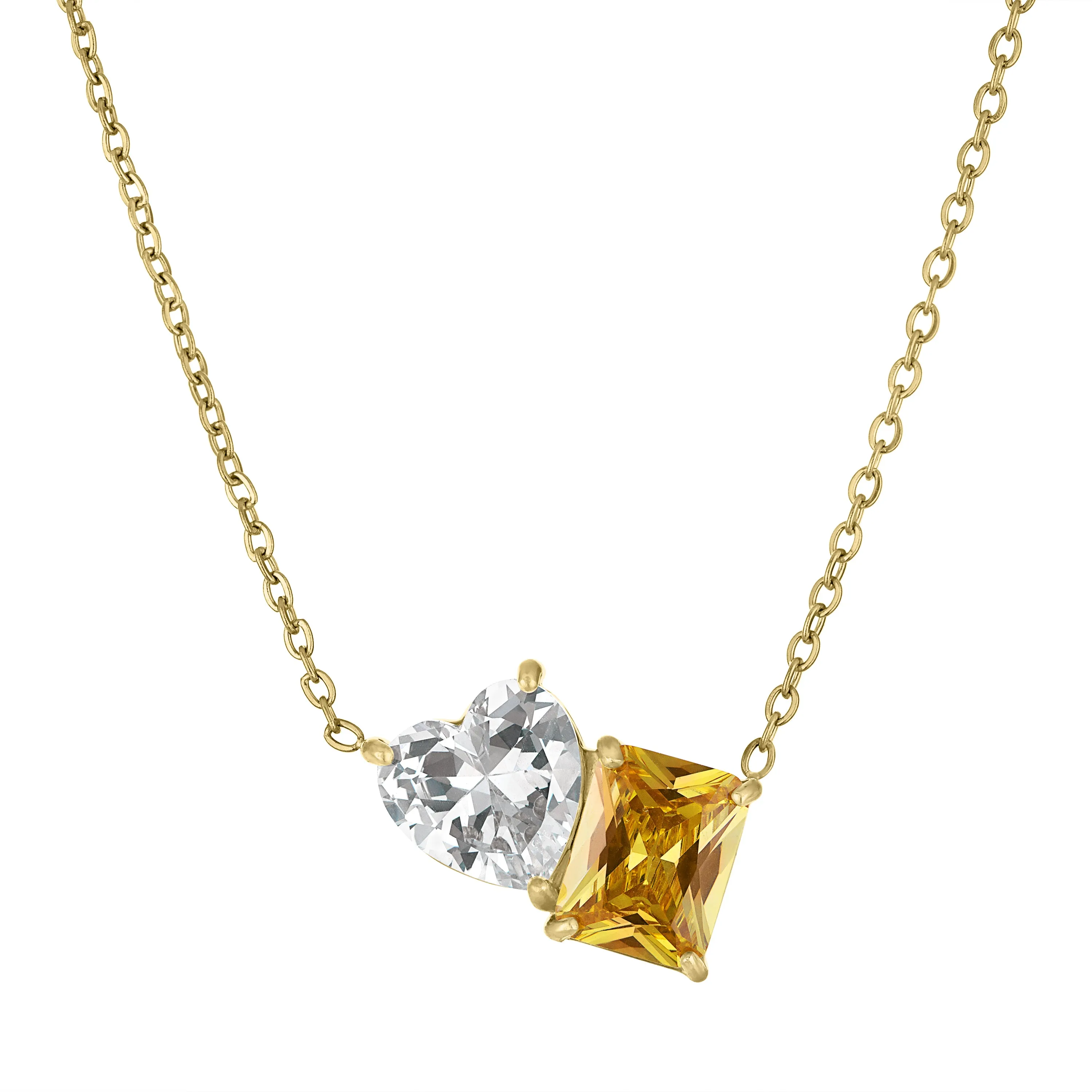 Jackie Two Stone Necklace