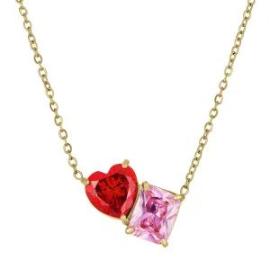 Jackie Two Stone Necklace