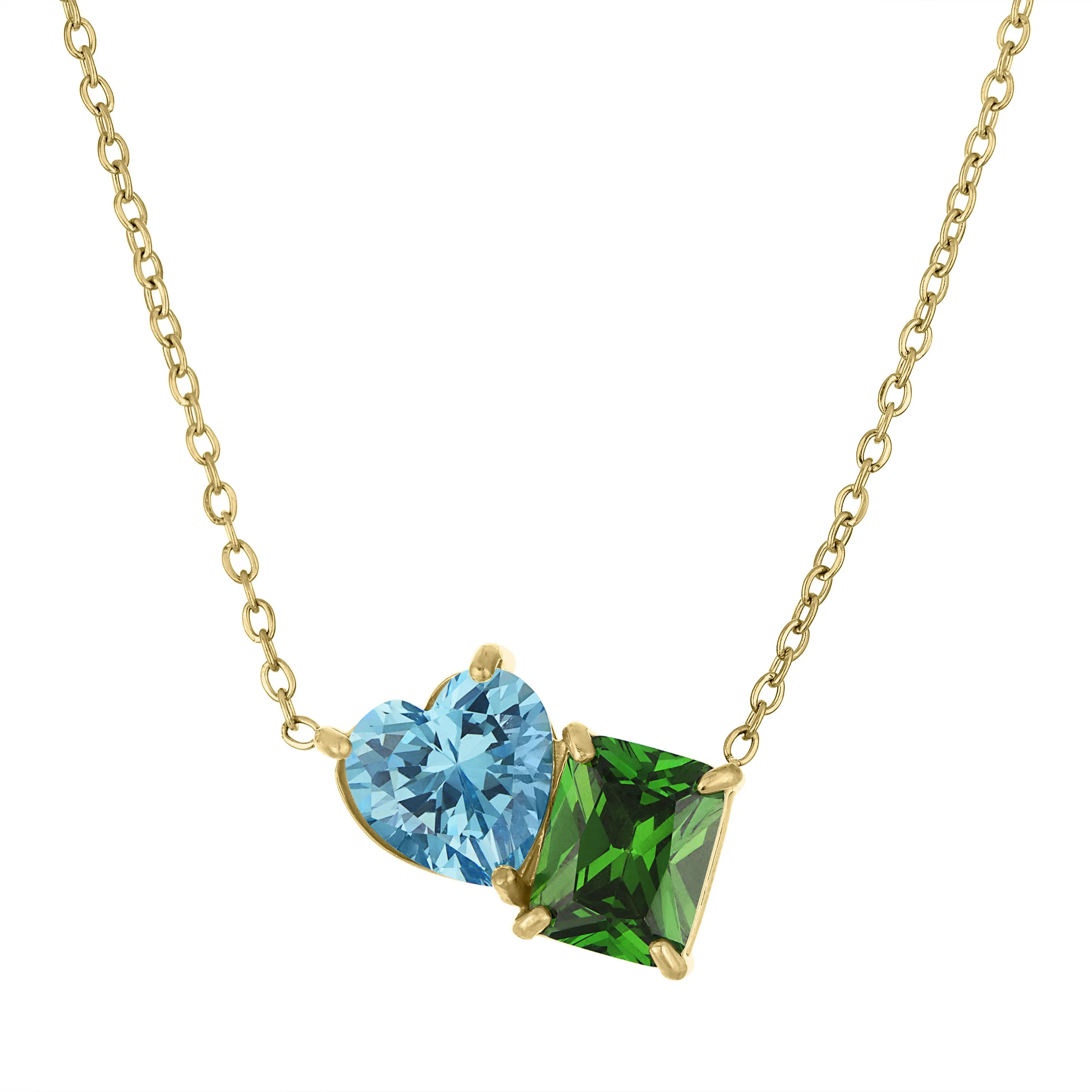 Jackie Two Stone Necklace