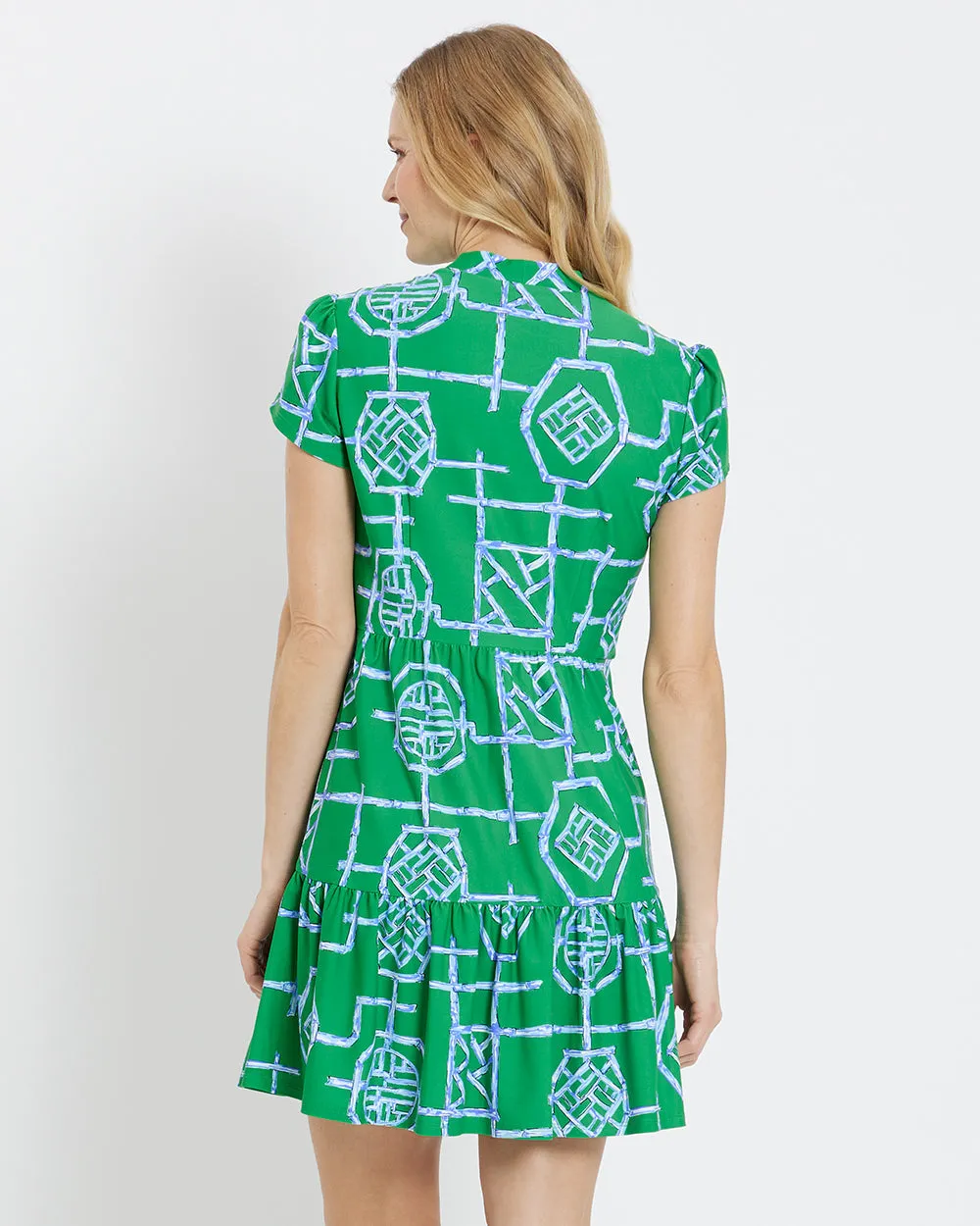 Jude Connally - Ginger Dress - Bamboo Lattice Shamrock