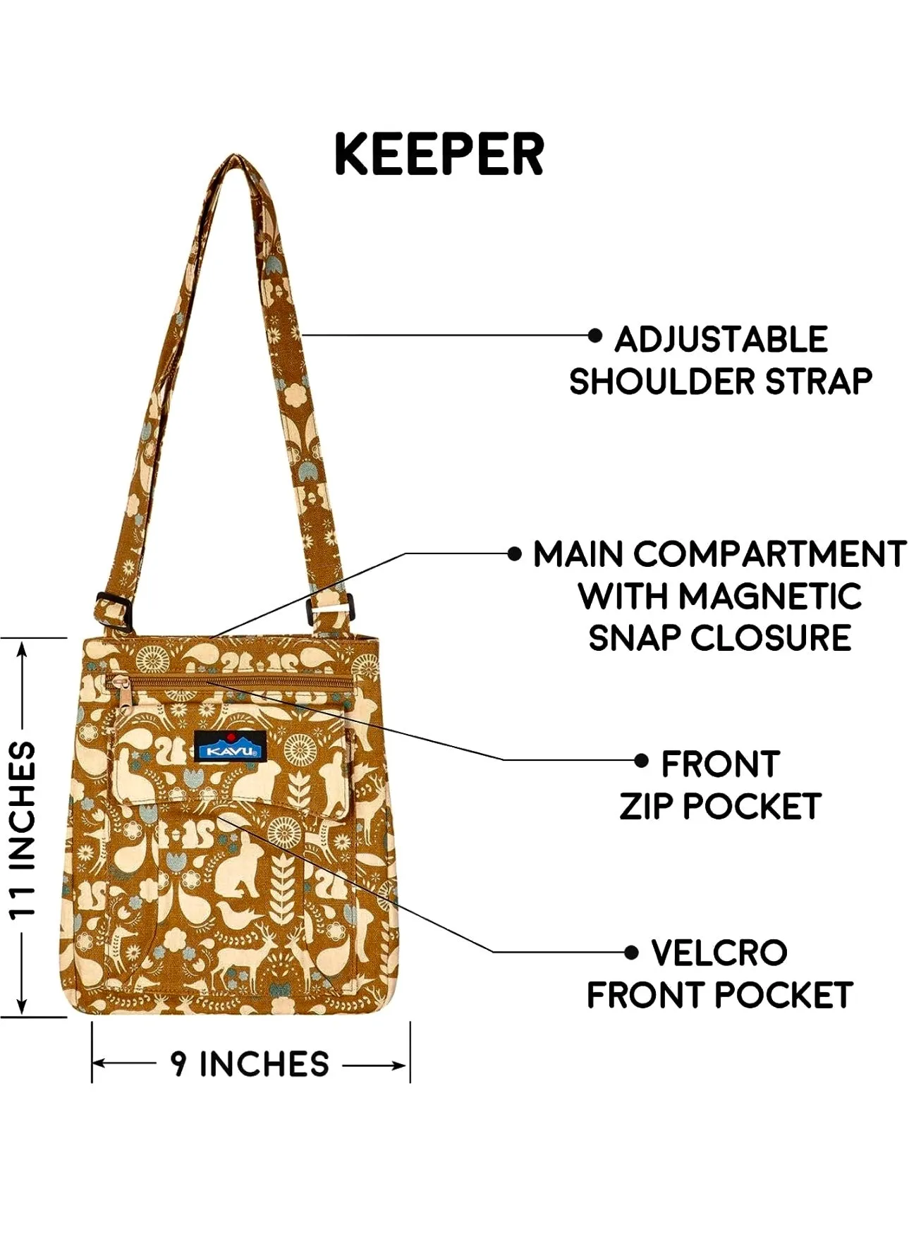 Kavu Keeper Fall Folklore Cross Body Bag