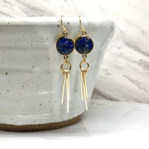 Lapis lazuli Ray Earrings