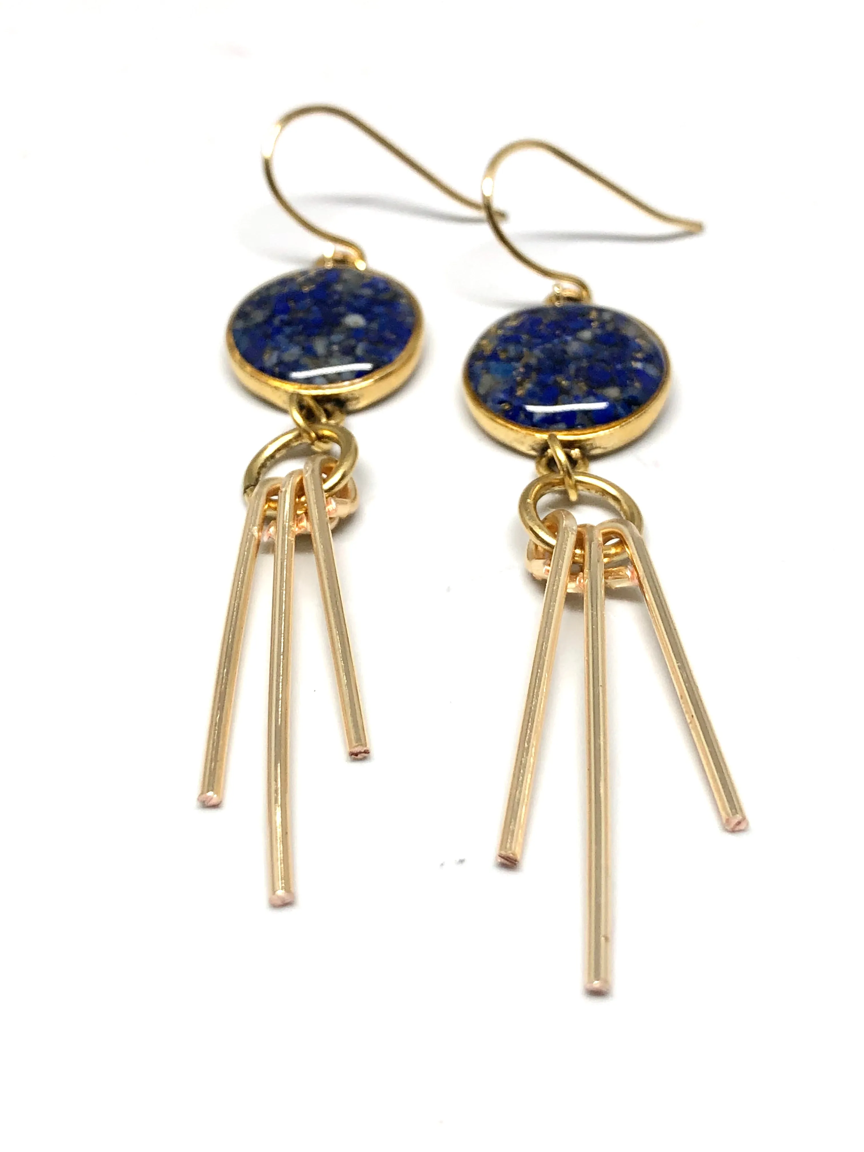 Lapis lazuli Ray Earrings