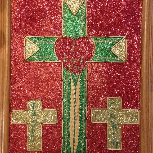 Large Glitter Cross - L.W. Crawford