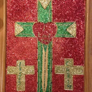 Large Glitter Cross - L.W. Crawford