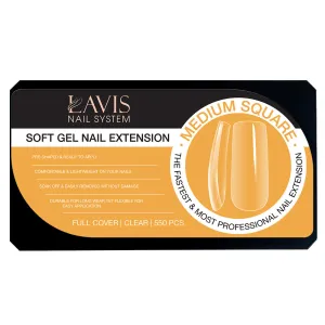 LAVIS - Medium Square Nail Tips (Full Cover)