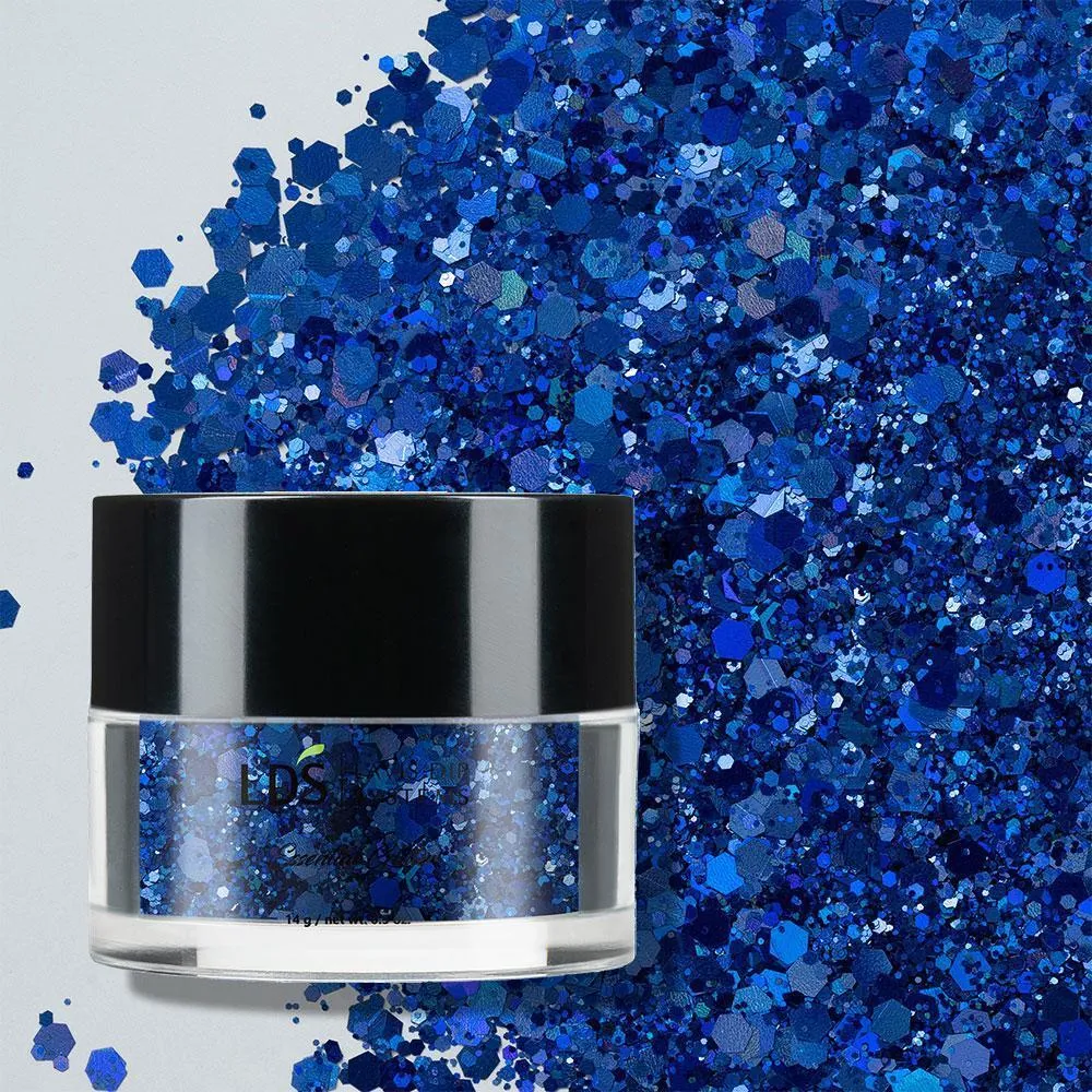 LDS Holographic Chunky Glitter Nail Art  - DCG12 0.5oz