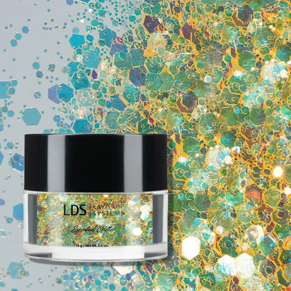 LDS Holographic Chunky Glitter Nail Art - DGL05 0.5 oz