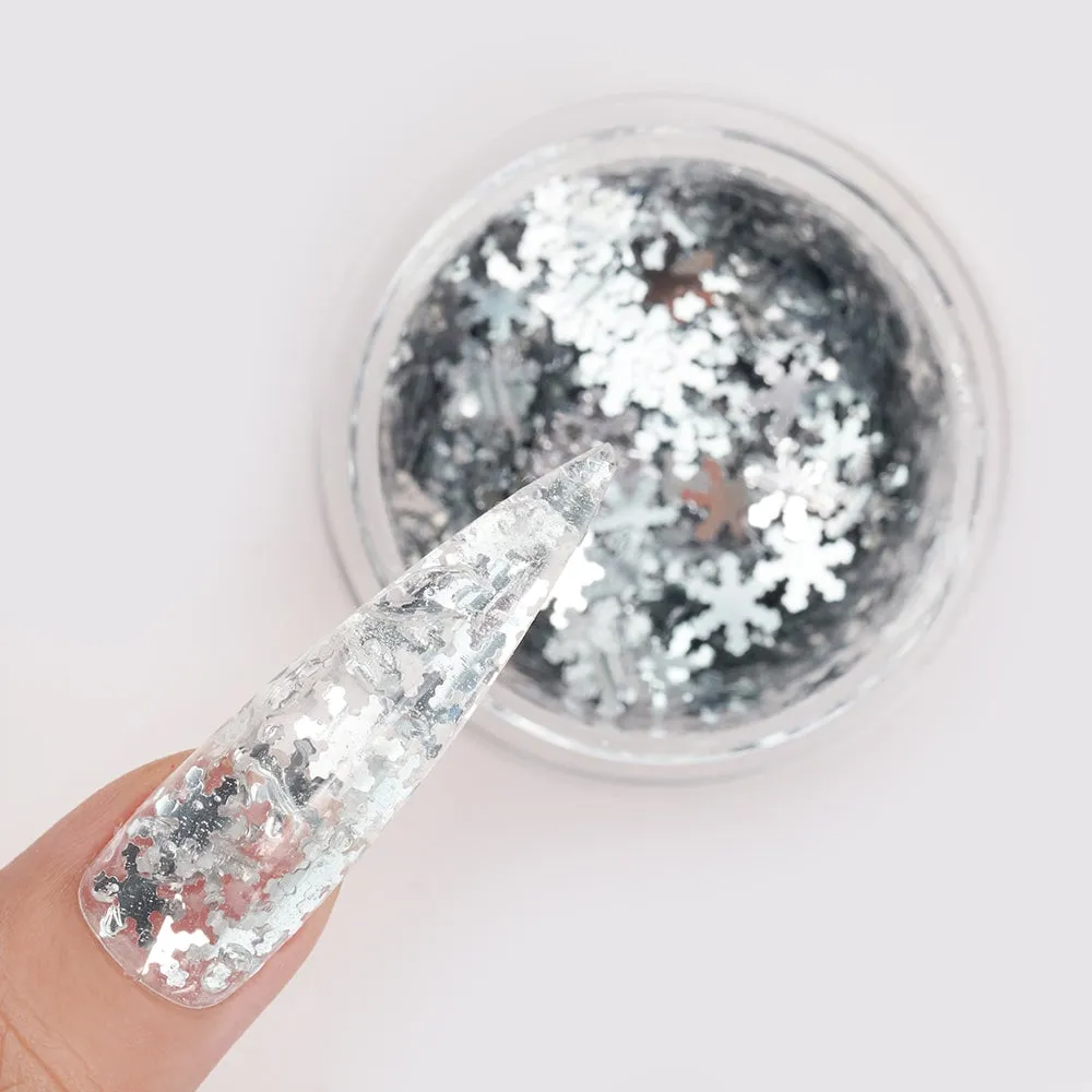 LDS Snowflake Glitter Nail Art - SF04 - Diamond Crushed - 0.5 oz