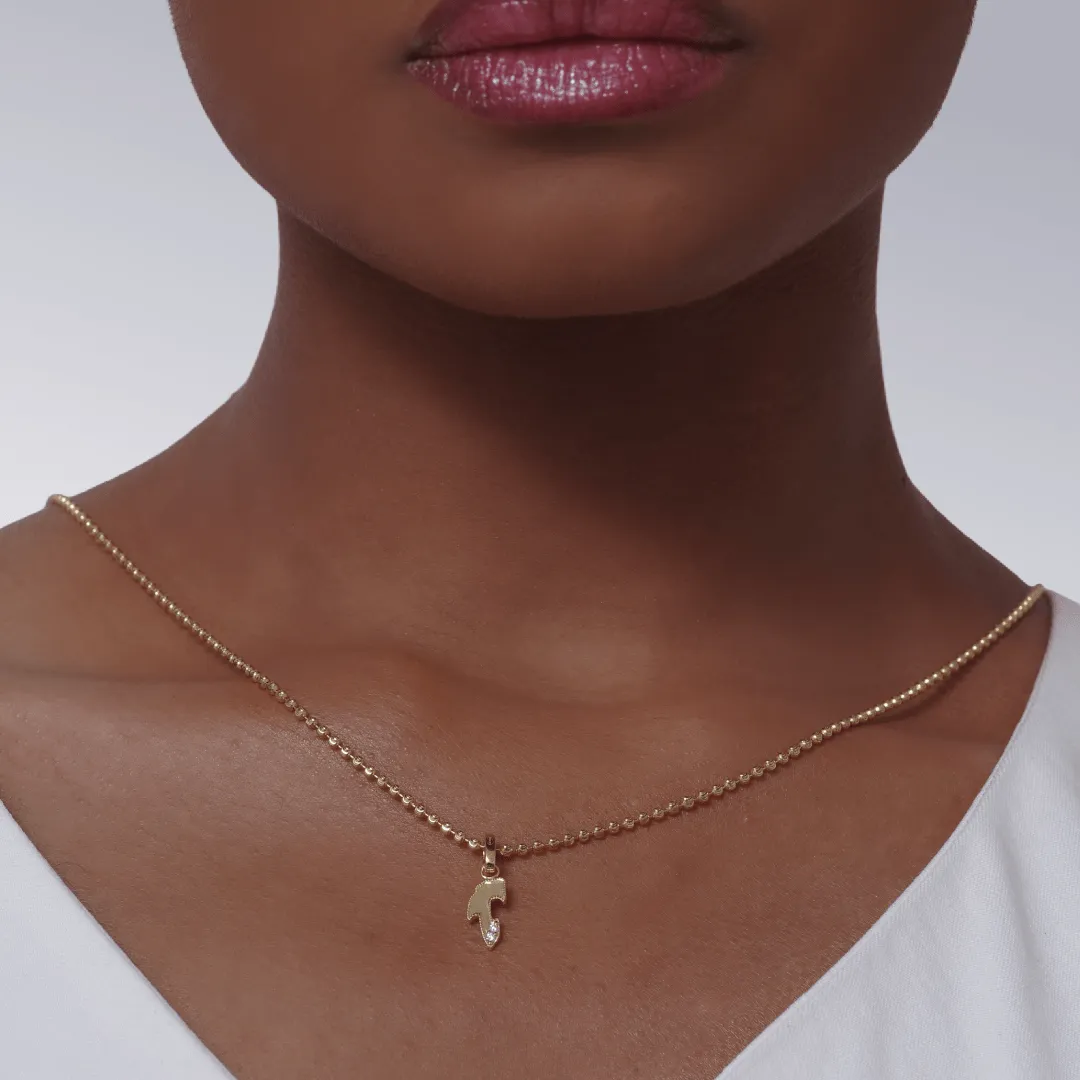 Letter T Initial Pendant