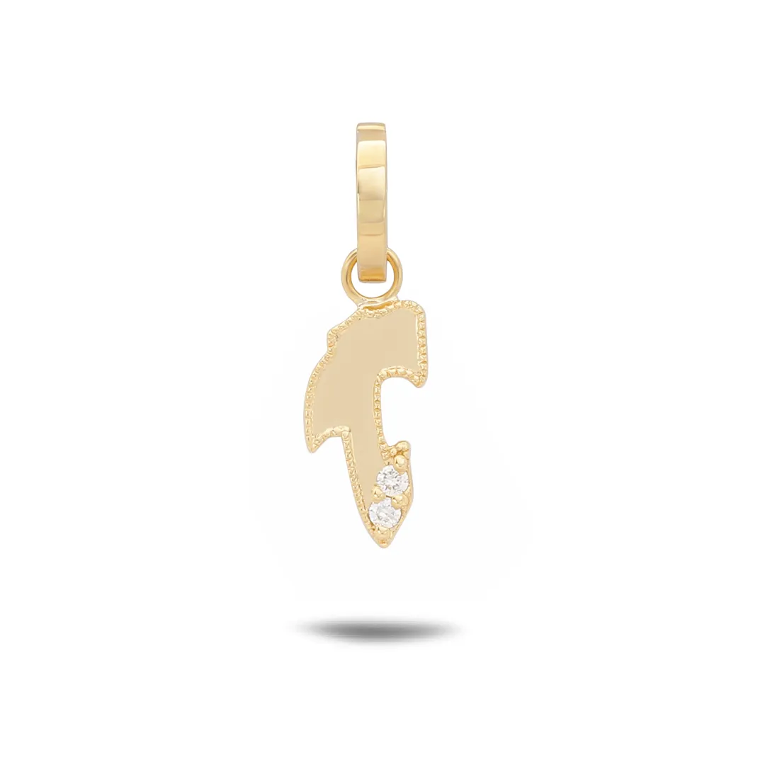 Letter T Initial Pendant