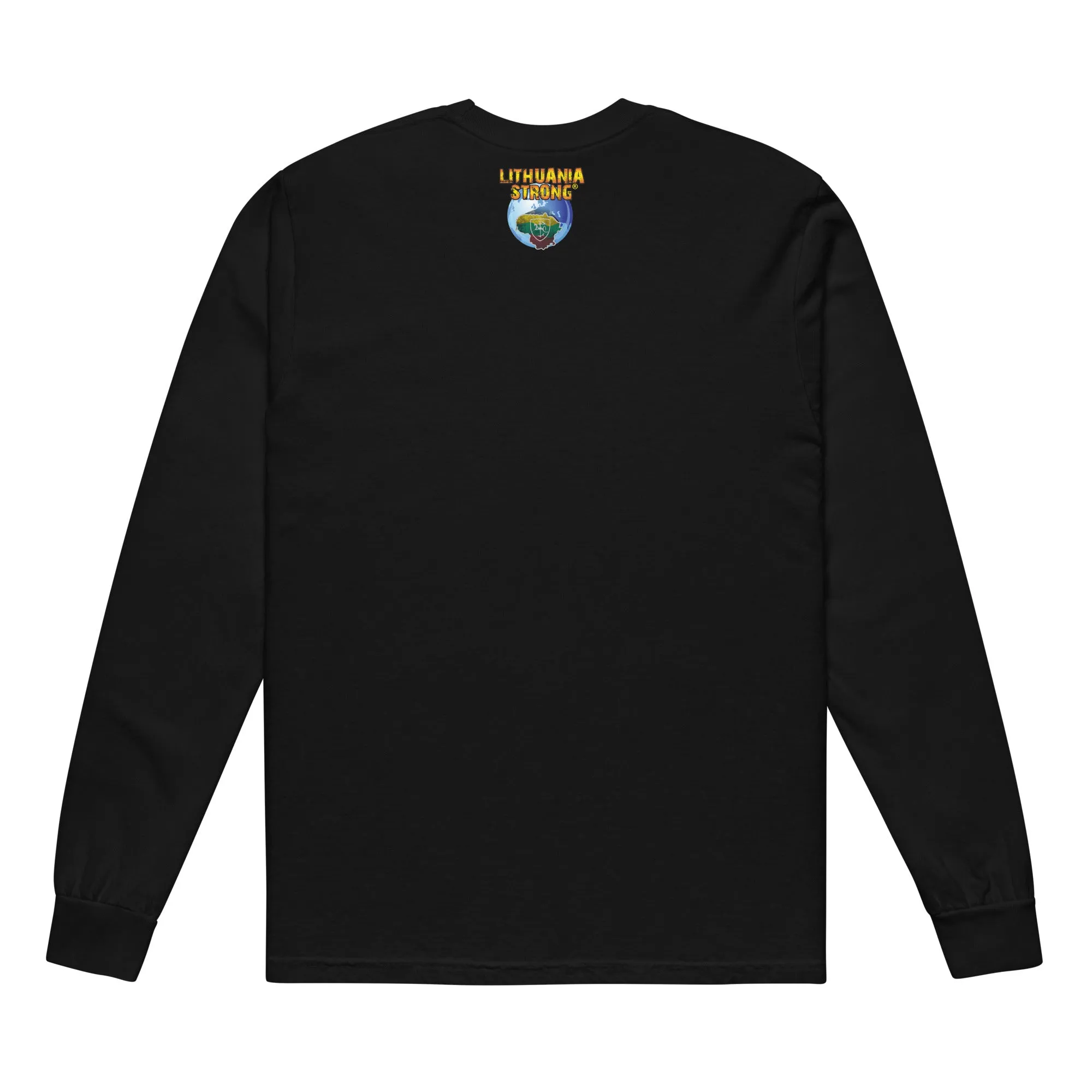 Lietuva Paris 2024 - Men/Women Unisex Soft-Washed Comfort Cotton Long Sleeve T-Shirt