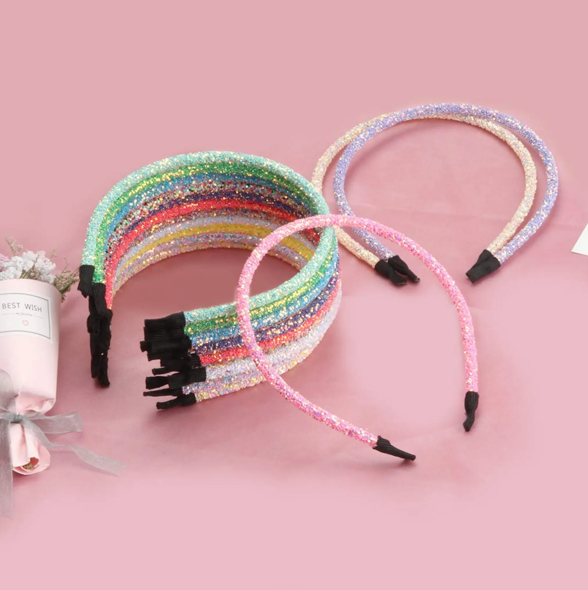 Light Pink - Glitter Headband