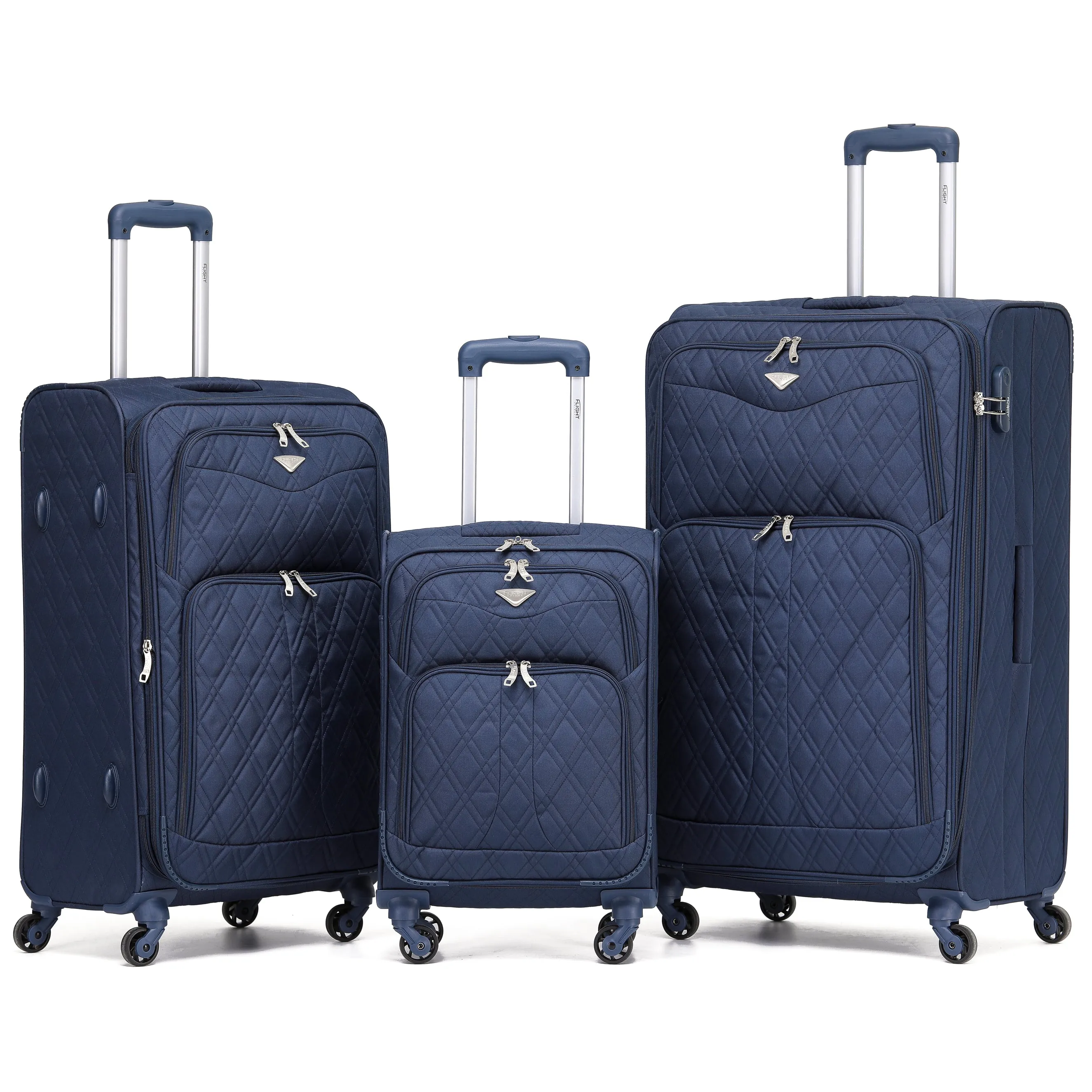 Lightweight 4 Wheel Soft Case Suitcases