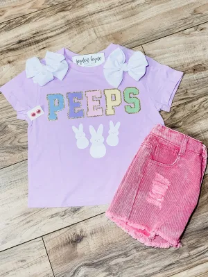 Lilac Kids Glitter Peeps Shirt